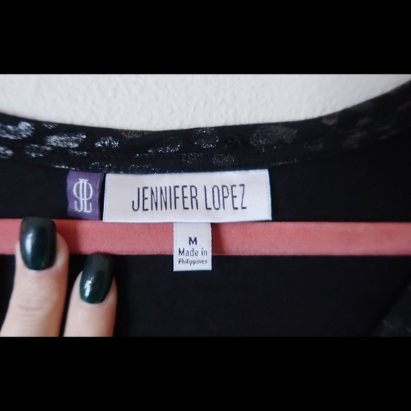 JLO | JENNIFER LOPEZ metallic cheetah tee - Picture 6 of 8